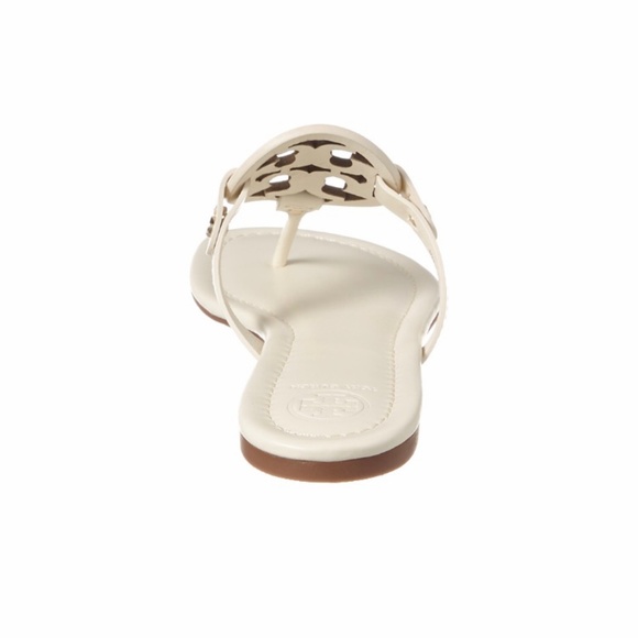 TORY BURCH Miller Bleach Calf Leather Sandals - Picture 6 of 7